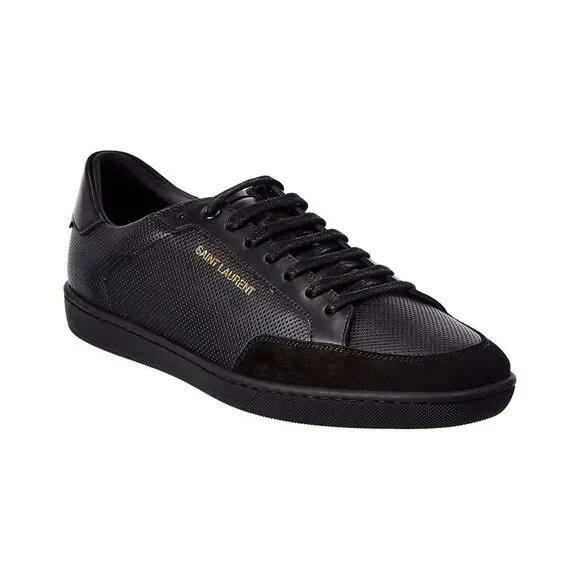 Saint Laurent Sl/10 Leather Sneaker, Black